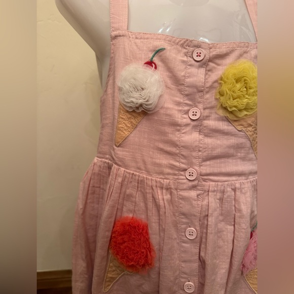 Mini Boden Light Pink Dress with Fun Appliqués - Picture 5 of 9